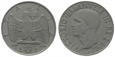 Italien 1 Lira 1940 - XVIII.